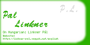 pal linkner business card