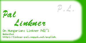 pal linkner business card